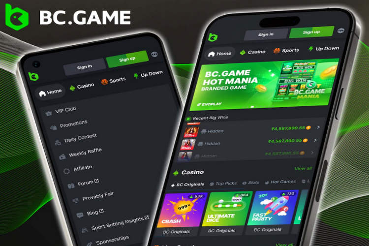 تطبيق BC.GAME استمتع بأحدث ألعاب الكازينو عبر الإنترنت